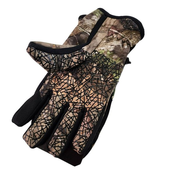 Mens Hunting Gloves Huntworth Mossy Oak Gunner Midweight Camo Size M/L - Picture 3 of 10